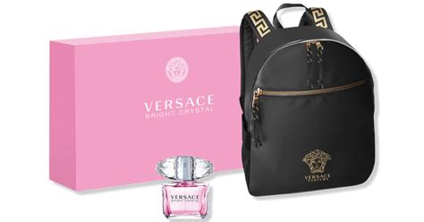 estuche de perfume versace para mujer|macy's Versace perfume with backpack.